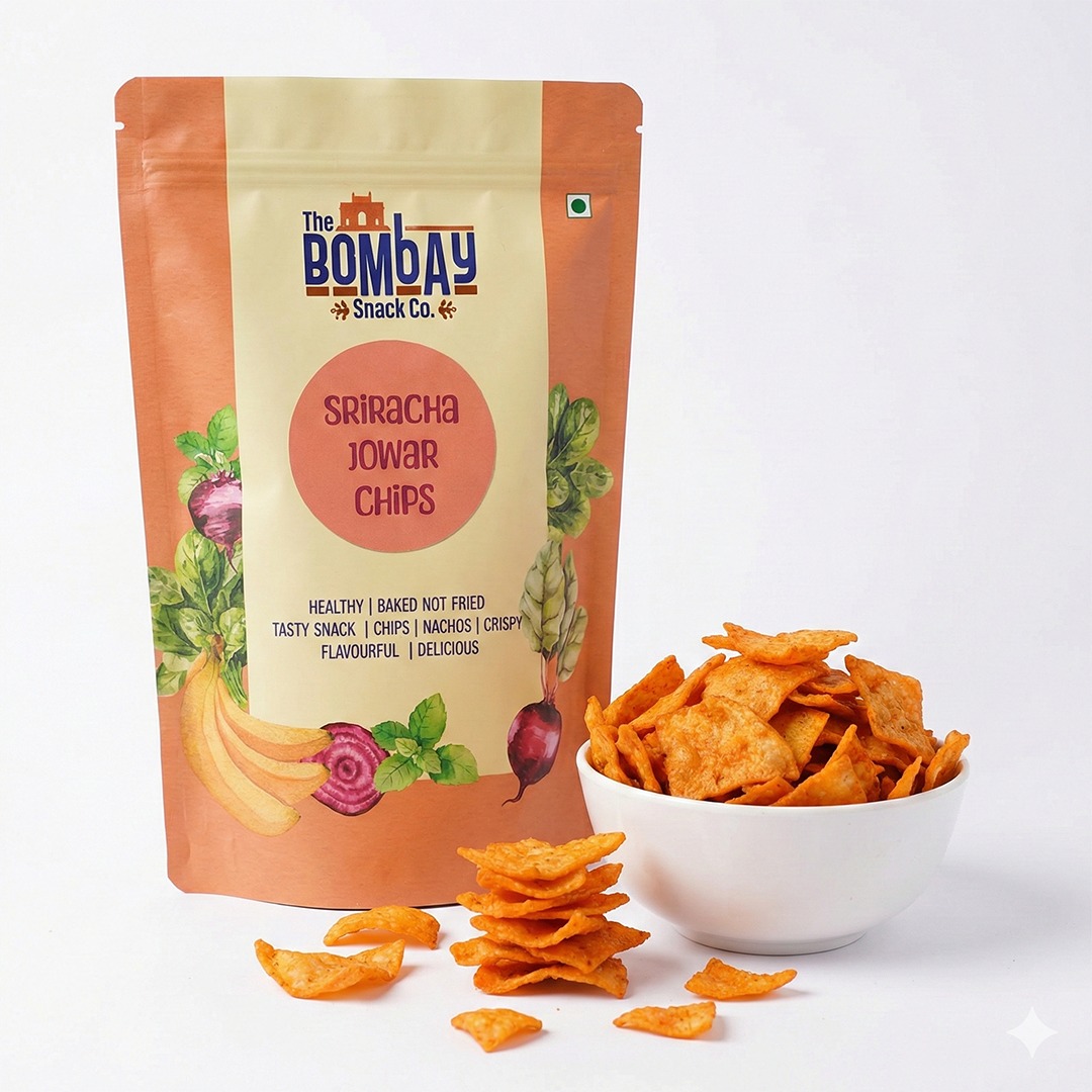 Baked Sriracha Jowar Chips